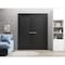 Sartodoors Solid French Double Doors 48 x 80in, Quadro 4111 Matte Black, Wood Solid Panel Frame Trims QUADRO4111DD-BLK-48 - alternate 4